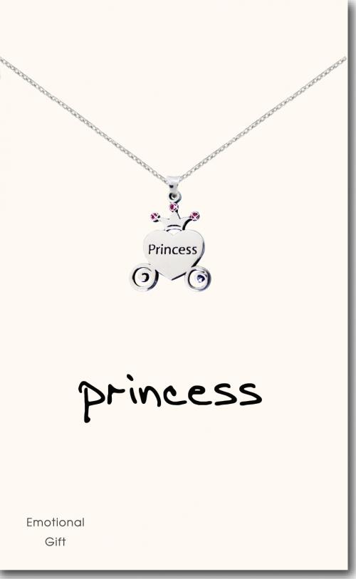 Princess\'s carriage pendant necklace